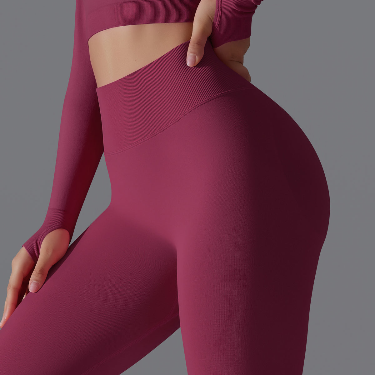 Aurae Legging.03 Burgundy