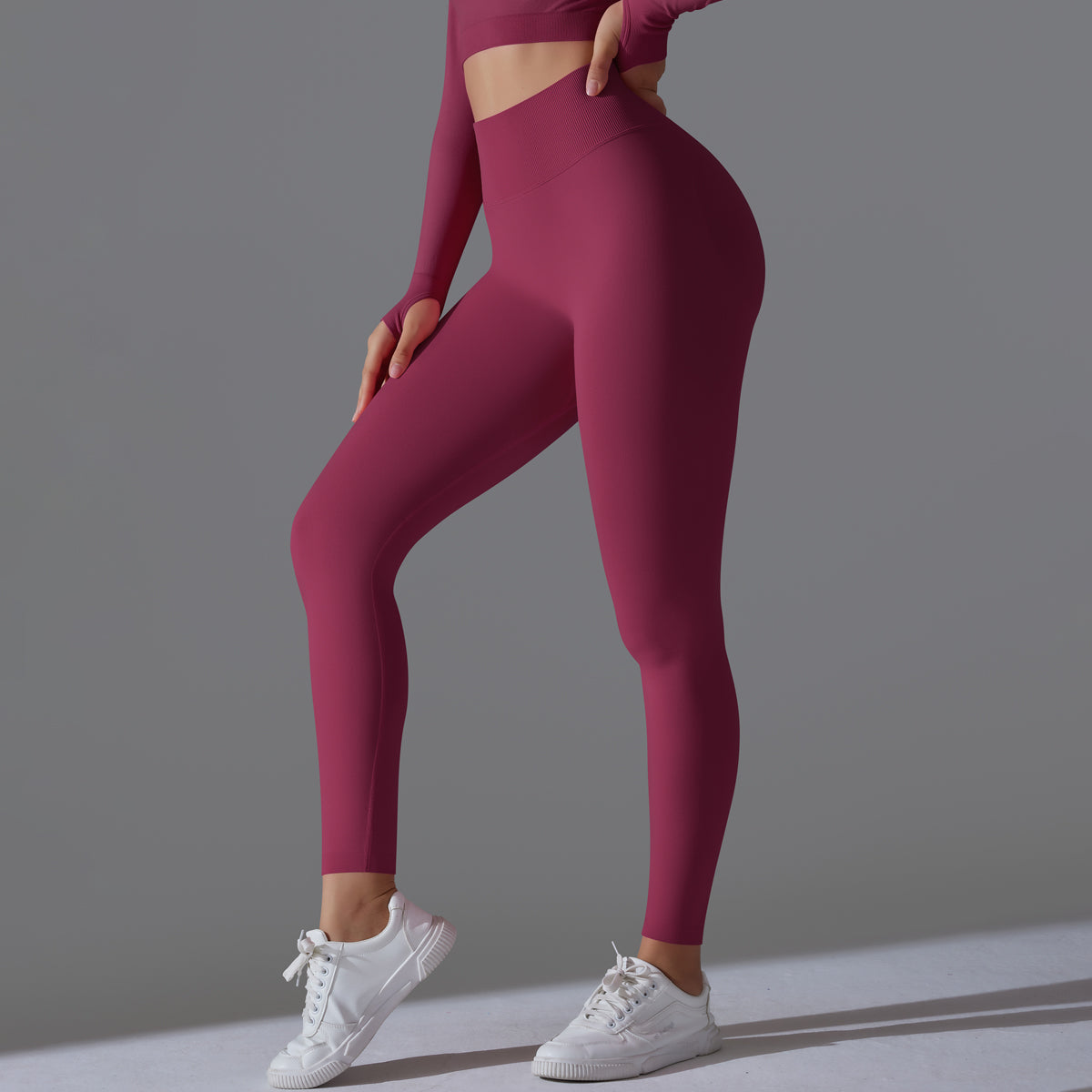 Aurae Legging.03 Burgundy