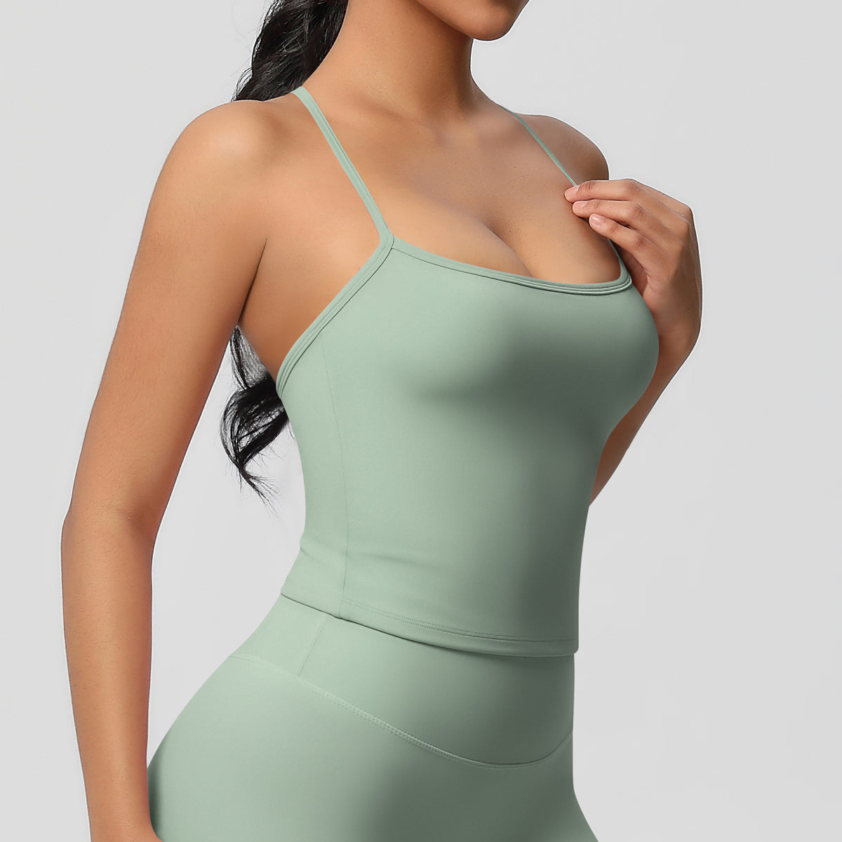 Aurae Top.01 Sage Green